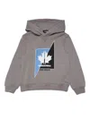 Dsquared2 Logo-print Long-sleeve Hoodie In 灰色