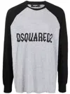 Dsquared2 Logo-print Long-sleeve T-shirt In Grey