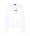 Dsquared2 Logo-print Long-sleeved Hoodie In White