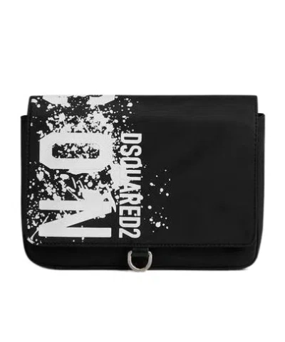 Dsquared2 Logo-print Messenger Bag In Black