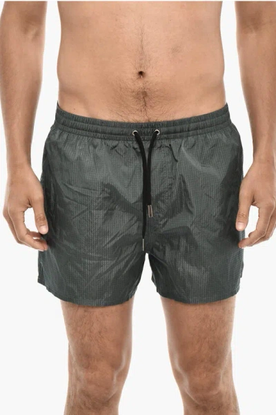 Dsquared2 Drawstring Swim Shorts In Black