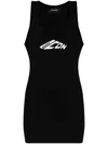 Dsquared2 Logo-print Mini Dress In Black