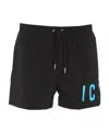 Dsquared2 Be Icon Midi Swim Shorts In Brown
