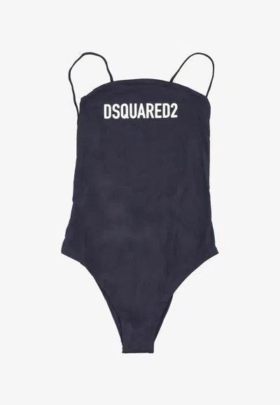 DSQUARED2 LOGO PRINT ONE-PIECE SWIMSUIT