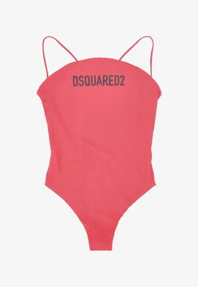 DSQUARED2 LOGO PRINT ONE-PIECE SWIMSUIT