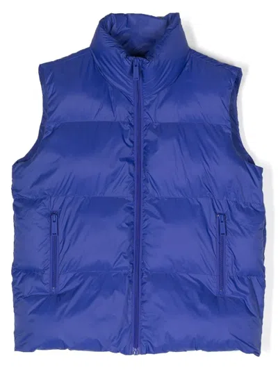 Dsquared2 Kids' Logo-print Padded Gilet In Blue