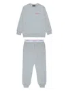 Dsquared2 Jersey Pajamas With Logo In Gray