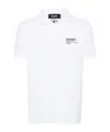 Dsquared2 Logo Cotton Polo Shirt In White