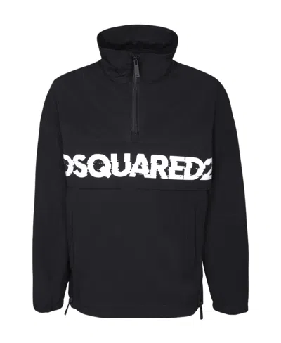 DSQUARED2 DSQUARED2 LOGO PRINTED HIGH NECK JACKET