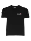 Dsquared2 Logo-print Puff-sleeve T-shirt In Schwarz