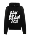 Dsquared2 Logo-print Pullover Hoodie In Black