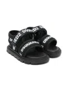 Dsquared2 Logo-print Sandals In Black