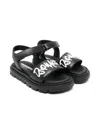 Dsquared2 Logo-print Sandals In Black