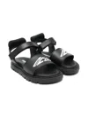 Dsquared2 Logo-print Sandals In Black