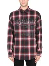 Dsquared2 Graphic Logo Print Longline Plaid Shirt