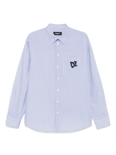 DSQUARED2 LOGO-PRINT SHIRT