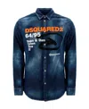 Dsquared2 Logo-print Shirt In Blue