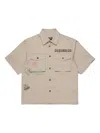 Dsquared2 Logo-print Shirt In Brown