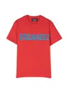 Dsquared2 Logo-print Short-sleeve Cotton T-shirt In Red