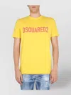 Dsquared2 Yellow Cotton Cool T-shirt With Logo Print
