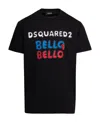 Dsquared2 Bello Bello Short Sleeve Graphic T-shirt In Black In Black