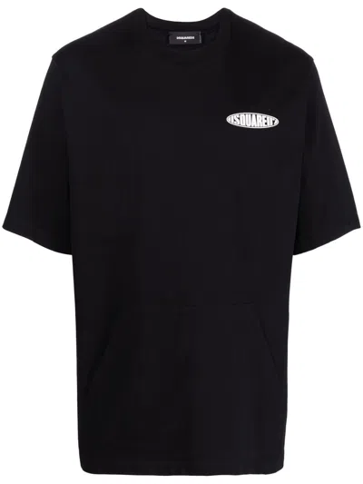 Dsquared2 Logo-print Short-sleeve T-shirt In Black