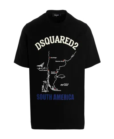 Dsquared2 Logo-print Short-sleeve T-shirt In Black
