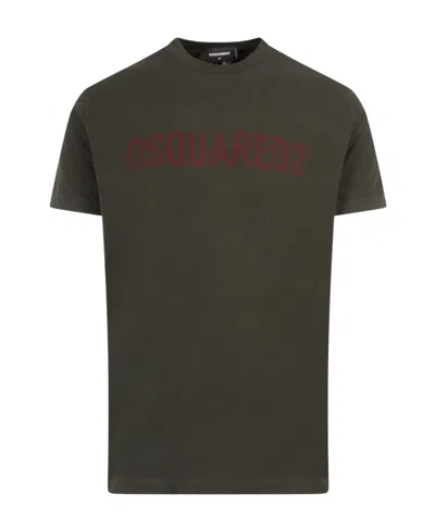 DSQUARED2 DSQUARED2 LOGO PRINTED CREWNECK T-SHIRT