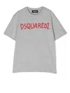 Dsquared2 Logo-print Short-sleeve T-shirt In Grey