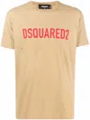 Dsquared2 Logo-print Short-sleeve T-shirt In Neutrals