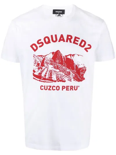 DSQUARED2 LOGO-PRINT SHORT-SLEEVE T-SHIRT
