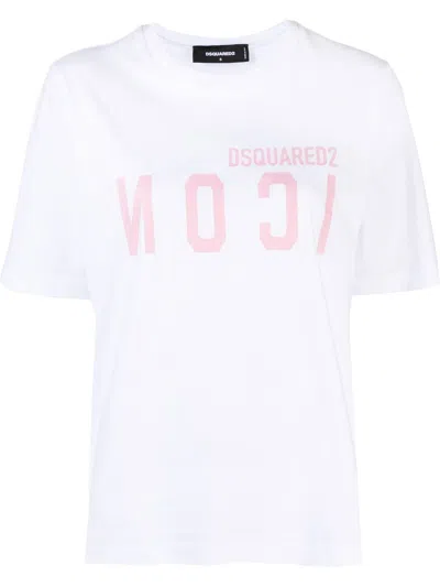 Dsquared2 Logo-print Short-sleeve T-shirt In White