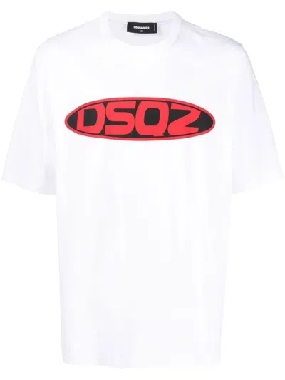 Dsquared2 Logo-print Short-sleeve T-shirt In White