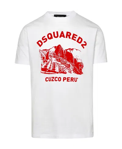 Dsquared2 Logo-print Short-sleeve T-shirt In White