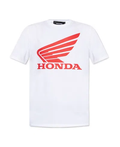 Dsquared2 Logo-print Short-sleeve T-shirt In White