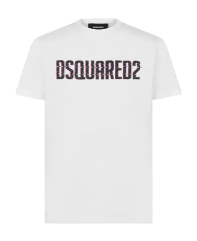 DSQUARED2 DSQUARED2 LOGO PRINTED CREWNECK T-SHIRT