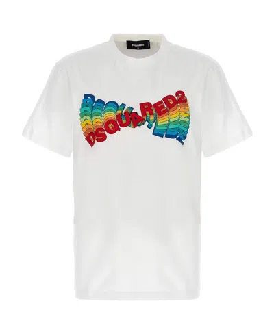 Dsquared2 Logo-print Short-sleeve T-shirt In White