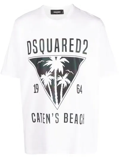 DSQUARED2 LOGO-PRINT SHORT-SLEEVED T-SHIRT
