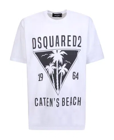DSQUARED2 DSQUARED2 GRAPHIC PRINTED CREWNECK T-SHIRT
