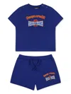 Dsquared2 Logo-print Short Sleeves Tracksuit In Blue