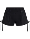 Dsquared2 Logo-print Shorts In 黑色