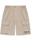 Dsquared2 Elastic Waist Shorts In Neutrals