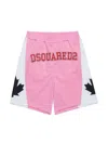 Dsquared2 Logo-print Shorts In Pink