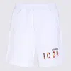 Dsquared2 Cotton Logo-print Shorts In White
