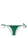 Dsquared2 Logo-print Side-tie Bikini Bottoms In Green