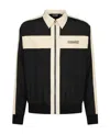 Dsquared2 Logo-print Silk Jacket In Black