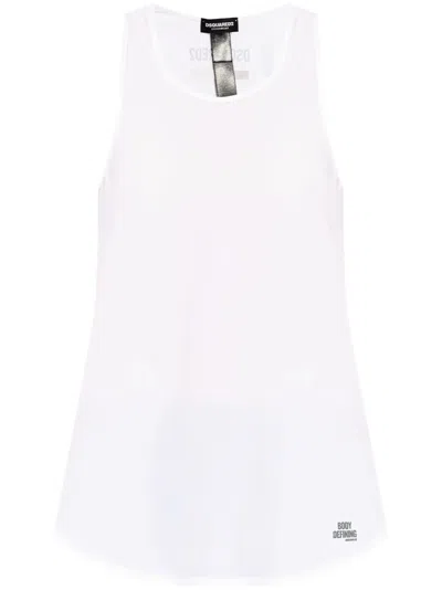 Dsquared2 Sleeveless Top In White