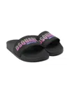 Dsquared2 Logo-print Slides In Black