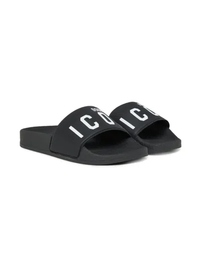 DSQUARED2 LOGO-PRINT SLIDES