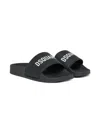 Dsquared2 Logo-print Slides In Black